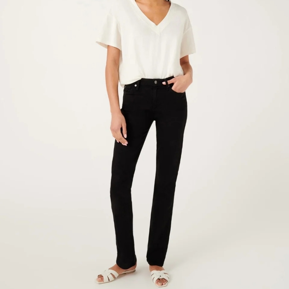 7 For All Mankind Black Straight Leg Women’s Jeans